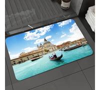 DALEXHM Tapis de Bain 40x60 cm, antidérapant,Doux,Absorbant l'eau,en Microfibre,pour la Salle de Bain,Lavable en Machine,Venise, Basilique Santa Maria Della Salute par Le Grand