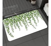 DALEXHM Tapis de Bain 40x60 cm, antidérapant,Doux,Absorbant l'eau,en Microfibre,pour la Salle de Bain,Lavable en Machine,Lierre Vert. Plante grimpante Suspendue à Un Mur. Décoration de Jardin : lierr