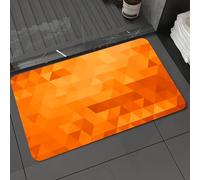 DALEXHM Tapis de Bain 40x60 cm, antidérapant,Doux,Absorbant l'eau,en Microfibre,pour la Salle de Bain,Lavable en Machine,Mosaïque Triangulaire, Formes et Motifs ombrés, fouille Abstraite