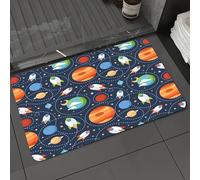 DALEXHM Tapis de Bain 50x80 cm, antidérapant,Doux,Absorbant l'eau,en Microfibre,pour la Salle de Bain,Lavable en Machine,Patrón de Dibujos Animados Infantiles Sin Co - A1