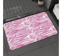 DALEXHM Tapis de Bain 50x80 cm, antidérapant,Doux,Absorbant l'eau,en Microfibre,pour la Salle de Bain,Lavable en Machine,Fond à Motif sans Couture de Texture de Fourrure Animale, Illustration en Form
