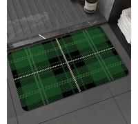 DALEXHM Tapis de Bain 50x80 cm, antidérapant,Doux,Absorbant l'eau,en Microfibre,pour la Salle de Bain,Lavable en Machine,Motif vectoriel sans Couture de bûcheron. Fond Tendance Style Hipster. Motif t