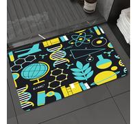 DALEXHM Tapis de Bain 60x100cm, antidérapant,Doux,Absorbant l'eau,en Microfibre,pour la Salle de Bain,Lavable en Machine,Cours de Sciences sur Le thème de la biologie, de la Chimie et de la Physique
