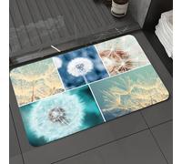 DALEXHM Tapis de Bain 60x100cm, antidérapant,Doux,Absorbant l'eau,en Microfibre,pour la Salle de Bain,Lavable en Machine,Une série de Magnifiques Images de pissenlits Qui capturent Le Charme éphémère