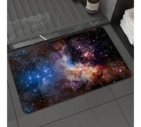 DALEXHM Tapis de Bain 60x100cm, antidérapant,Doux,Absorbant l'eau,en Microfibre,pour la Salle de Bain,Lavable en Machine,Une Connexion Divine Entre Les pléjadies et Le Voile de Brume - Éléments de ce