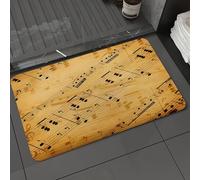 DALEXHM Tapis de Bain 60x100cm, antidérapant,Doux,Absorbant l'eau,en Microfibre,pour la Salle de Bain,Lavable en Machine,Fond Musical Grunge (auteur des Notes : G. Meyerbeer, 1791-1864 ; éditeur : Ju