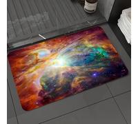 DALEXHM Tapis de Bain 60x100cm, antidérapant,Doux,Absorbant l'eau,en Microfibre,pour la Salle de Bain,Lavable en Machine,Art de l'espace, Univers Abstrait, nébuleuse, Galaxie, Chakra, Infini, psyché