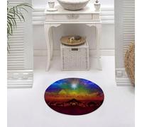 DALEXHM Tapis de Bain 60x60 cm, antidérapant,Doux,Absorbant l'eau,en Microfibre,pour la Salle de Bain,Lavable en Machine,Scène biblique - la Naissance de Jésus à Bethléem.