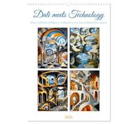 Dali meets Technology (Wall Calendar 2026 DIN A3 portrait), CALVENDO 12 Month Wall Calendar: Buildings that defy logic and inspire the imagination