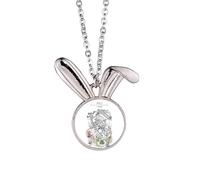 Dali Park Among Crowded Houses Collier pendentif lapin en Chine Bijoux Cadeau