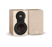 DALI SONIK 1 Paire d'enceintes d'étagère ultra compactes à 2 voies avec calotte en tissu de 29 mm, membrane en fibre de bois Clarity Cone™ de 5¼″ et technologie SMC™ - Chêne naturel