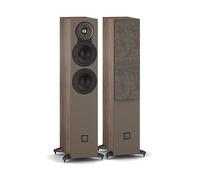 DALI SONIK 5 - Paire d'enceintes colonnes fines avec 2 haut-parleurs médiums Clarity Cone de 5¼″, calotte en tissu de 29 mm et technologie SMC - Noyer