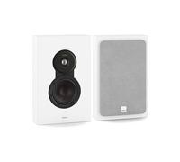 DALI SONIK ON-WALL - Paire d'enceintes murales fines avec calotte en tissu de 29 mm, haut-parleur médium Clarity Cone de 5¼″ avec port SMC & Down-Firing Bassreflex - Blanc