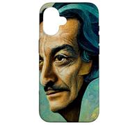 Dali Surrealism Portrait Salvador célèbre Peintre Coque pour iPhone 16