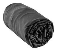 DALIA - Drap Housse 140x190cm 100 % Viscose de Bambou Noire -