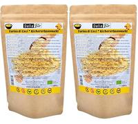 Dalia - Farine de Pois Chiches Bio 500g | Sans Gluten | Riche en Protéines et Fibres | Vegan | Qualité Premium | Pour Falafels, Panelle, Crêpes et Recettes Saines (Lot de 2)