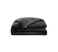 DALIA - Housse de Couette 240x220cm 100 % Viscose de Bambou Noire -