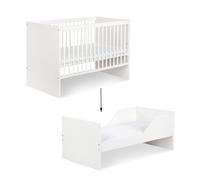 Dalia Lit Évolutif Bébé Convertible En Lit Enfant Blanc 140x70 Blanc