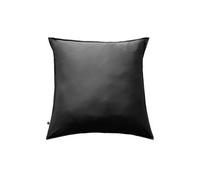 DALIA - Taie d'Oreiller 63x63cm 100 % Viscose de Bambou Noire - Altobuy Noir G