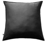 DALIA - Taie d'Oreiller 63x63cm 100 % Viscose de Bambou Noire - Altobuy Noir G