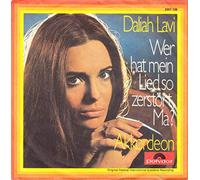 DALIAH LAVI - Wer hat mein Lied so zerstört, Ma/Akkordeon (7" Vinyl Single)(1970)(Polydor 2001 136)