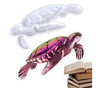 DALIAN Moule à bougie en forme de tortue - Moule en silicone semi-3D en forme de tortue de mer, moule en résine époxy en forme de tortue mignon, moule à bougie parfumée à l'animal