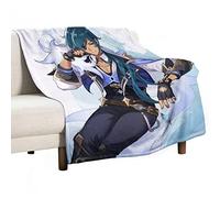 Dalicoter Couverture Game Genshin Impact Mondstadt Kaeya Anime 203,2 x 152,4 cm super douce en flanelle chaude pour canapé, enfants, filles et adultes