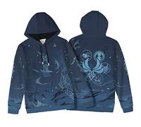 Dalicoter Genshin Impact Sweat à capuche Xiao Anime Cosplay Costume Imprimé Manches longues Pull à capuche Sweat à capuche, Xiao-2, X-Large