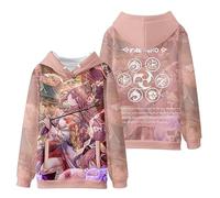 Dalicoter Genshin Impact Sweat à capuche Yoimiya Sweat à capuche imprimé 3D Sweat à capuche Anime Sweat-shirt pour homme femme, Yae Miko, Small