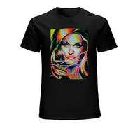 Dalida Art Men's Black T-Shirt Unisex Cotton Tee XXL