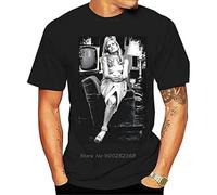 Dalida Celebrities Men T-Shirt Summer Cotton O-Neck Short Sleeve Tshirt Funny Tees Tops T-Shirt Black S