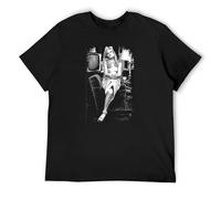 Dalida Celebrities Men's T-Shirt Graphic Printed Black Tee XXL