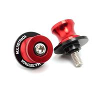 DALIDAK Accessoires moto 8 mm bras oscillant bobines curseur support vis for Ducati Multistrada 1200 Enduro 950 950S V4S 2016-2021 2020(Red)