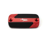 DALIDAK Couvercle de réservoir de liquide de frein avant en aluminium for moto Africa Twin CRF 1100 1000 L CRF1100L CRF1000L, bouchon de remplissage d'huile moteur(Front cover-Red)