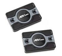 DALIDAK Couvercle de réservoir de liquide de frein avant en aluminium for moto H0NDA ADV350 Adv350 Adv 350 2020-2025, bouchon de remplissage d'huile moteur, accessoires(Titanium Combo (2pcs)