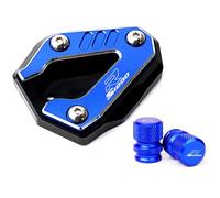 DALIDAK Extension de béquille latérale CNC for moto B/M/W S1000RR S 1000 RR 2019-2025 S1000R 2021-2025 M1000RR, capuchons de valve de pneu(1Set Blue-S1000R 21)