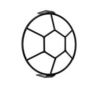 DALIDAK Phare latéral universel for moto Harley Cafe Racer Touring Sportster, grille ronde noire vintage à LED, 6,3 pouces(Lamp Cover E)