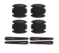 DALINGFA Lot de 8 Films Protection Poignée Porte Voiture pour Dacia Sandero 3/Sandero Stepway III 2021-2023 2024, Autocollants Contre Rayures Poignées Porte Protection Bords Voiture,A