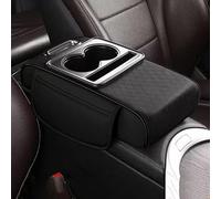 DALIUZEHUI Coussin Accoudoir Voiture pour Mercedes-Benz C-Class Standard Axle (W206), Coussin d'Accoudoir Voiture en Cuir Tapis D'Accoudoir Console Centrale de Voiture,Black A