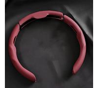 DALIUZEHUI Couvre Volant Voiture pour Fiat Freemont 2015-2020, Couvre Volant en Cuir Protege Volant Voiture Antidérapant Protecteur de Volant,Red