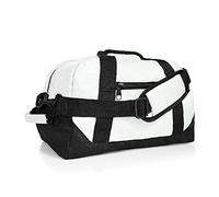 DALIX Petit sac de sport bicolore 35,6 cm, blanc, 14" X 8-1/2" X 8-1/2", Classique