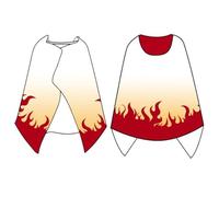 DALIYUAN Anime Cosplay Couverture à capuche pour Demon-Slayer-Kyoujurou Cosplay Cape à capuche