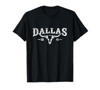 Dallas 1841 Texas Western Distressed Vintage Vibes Weathered T-Shirt