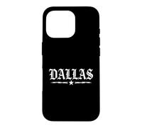 Dallas Barbed Wire Streetwear Texas Throwback Style Coque pour iPhone 16 Pro