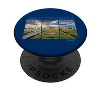Dallas Fort Worth Texas Skyline Art DFW Paysage Urbain Funkytown PopSockets PopGrip Adhésif