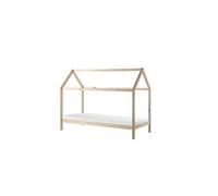 Vipack Dallas Lit Lp 90x200cm Naturel + Matelas Basic Cool 200x90cm Epaisseur 10cm