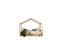 Lit Enfant Cabane & Tiroir "Dallas II" 90x200cm Naturel