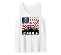 Dallas T-Shirt Texas TX 1841 Rétro Vintage Voyage Vacances Débardeur