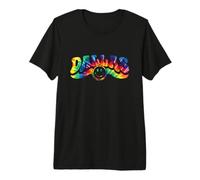 Dallas Texas Groovy Tie Dye 70s Inspired Vintage Vibes T-Shirt Haut de Gamme