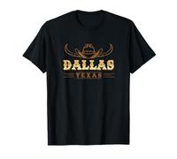 Dallas Texas USA Western Rodeo Ranch Chapeau de cowboy bovin T-Shirt
